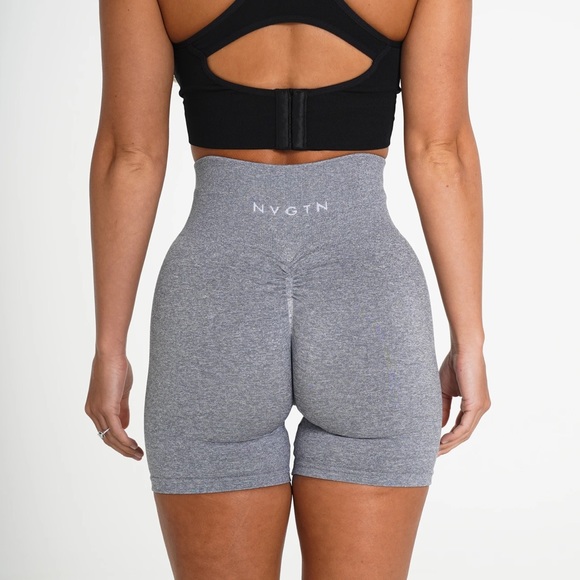 NVGTN Pants - 🆕 NVGTN Grey Scrunch Seamless Shorts